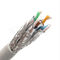 Al Foil 0.58mm Conductor HDPE PVC Insulation SFTP Cat6a Cable , Ethernet Cat6a Cable
